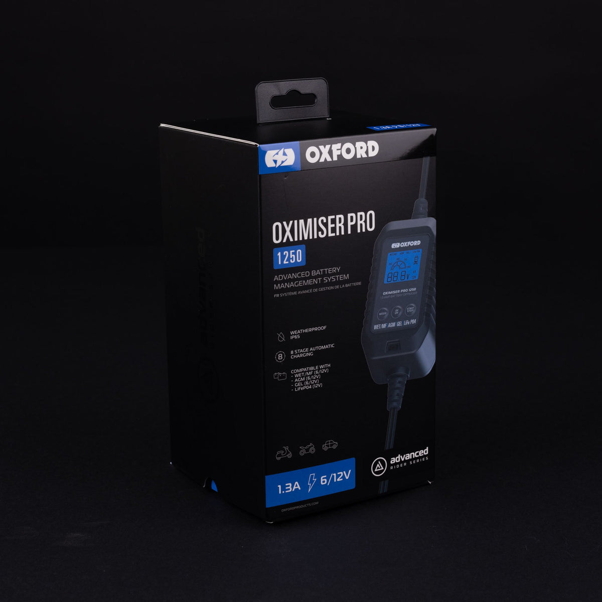 OXFORD OXIMISER PRO 1250 MOTORCYCLE 12V BATTERY CHARGER OPTIMISER UK MODEL EL202