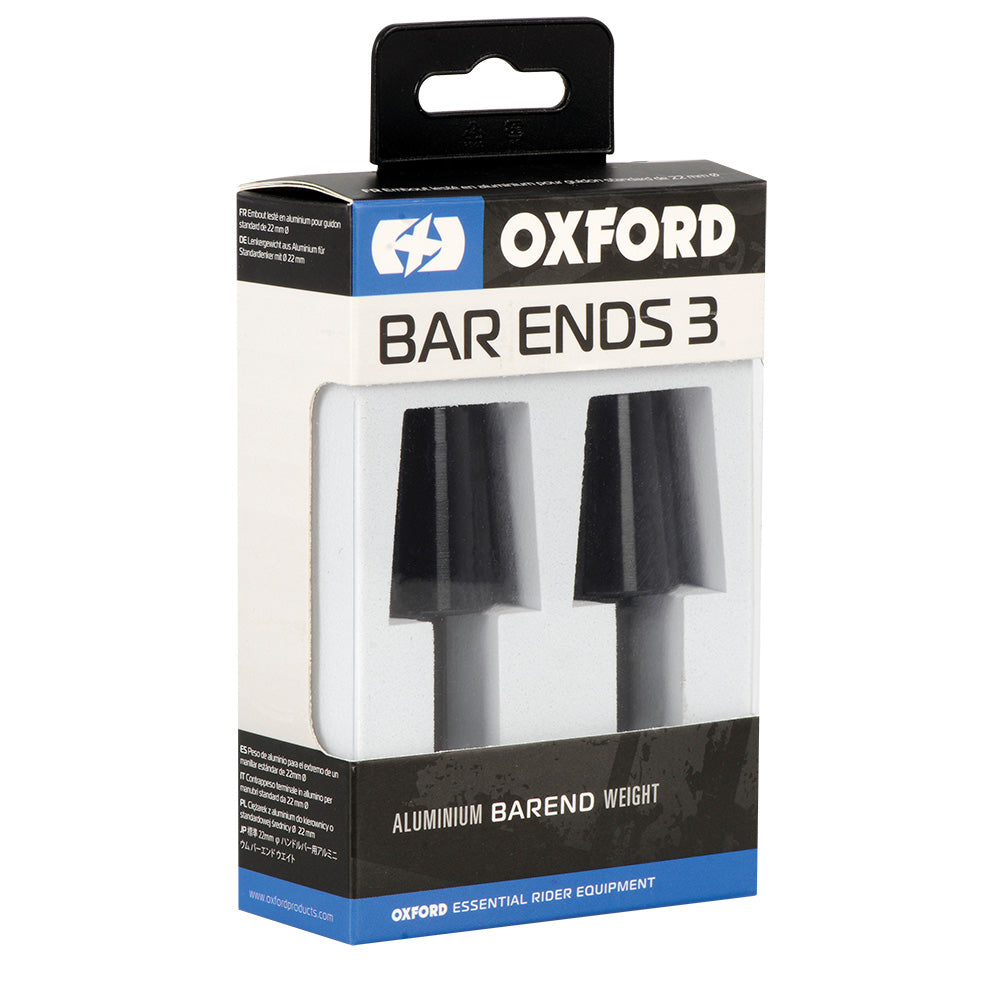 OXFORD BAR ENDS 3 HEAVY-WEIGHT MOTORCYCLE 22MM HANDLEBAR ENDS