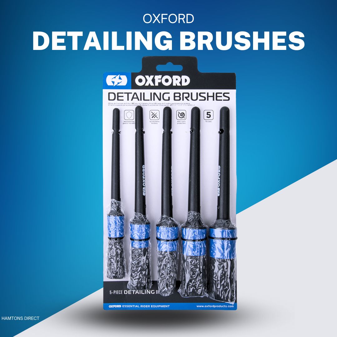 OXFORD MOTORCYCLE DETAILING BRUSHES | AUTO DETAILING BRUSHES | AUTO DETAILING BRUSHES | SOFT BRUSHES 5PCS