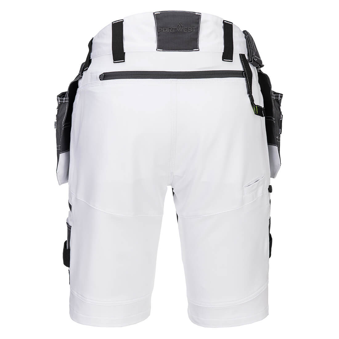 PORTWEST MEN'S HOLSTER POCKET SHORTS: DETACHABLE WORKWEAR SUMMER SHORTS - DX4