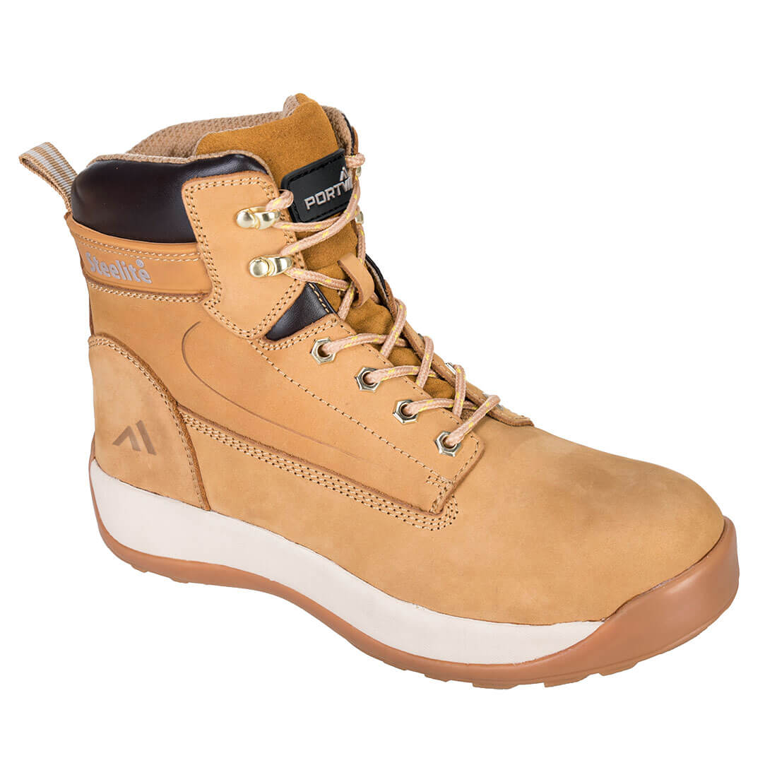 SAFETY STEEL TOECAP STEEL MIDSOLE PROTECTIVE CONSTRUCTION ANTI SLIP NUBUCK CE BOOTS