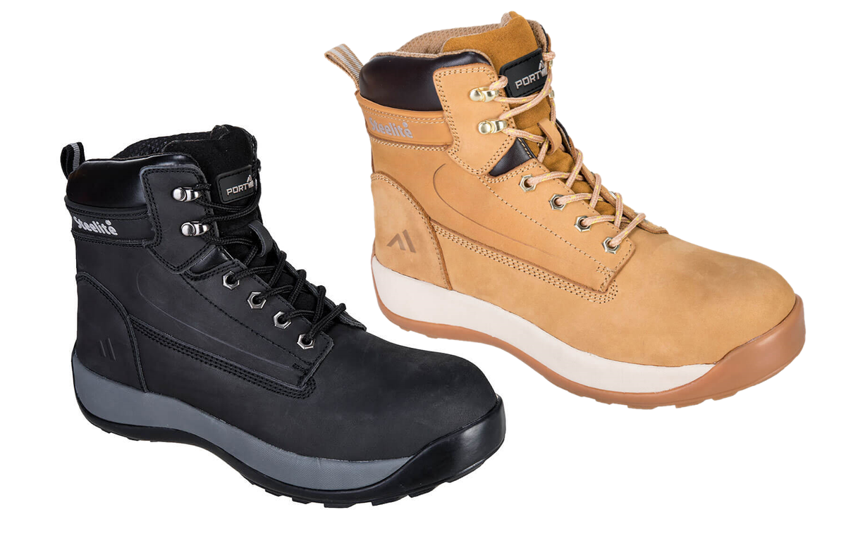 SAFETY STEEL TOECAP STEEL MIDSOLE PROTECTIVE CONSTRUCTION ANTI SLIP NUBUCK CE BOOTS