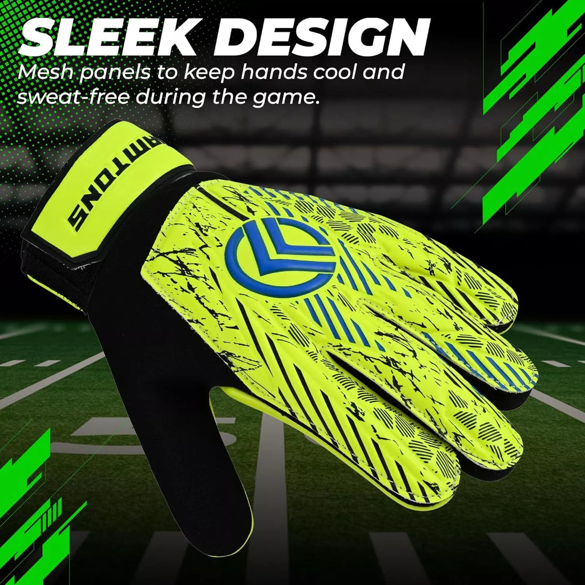 FOOTBALL SOCCER GOALKEEPER ANTI-SLIP DURABLE PLAY TRAINING KIDS ADULTS GLOVES