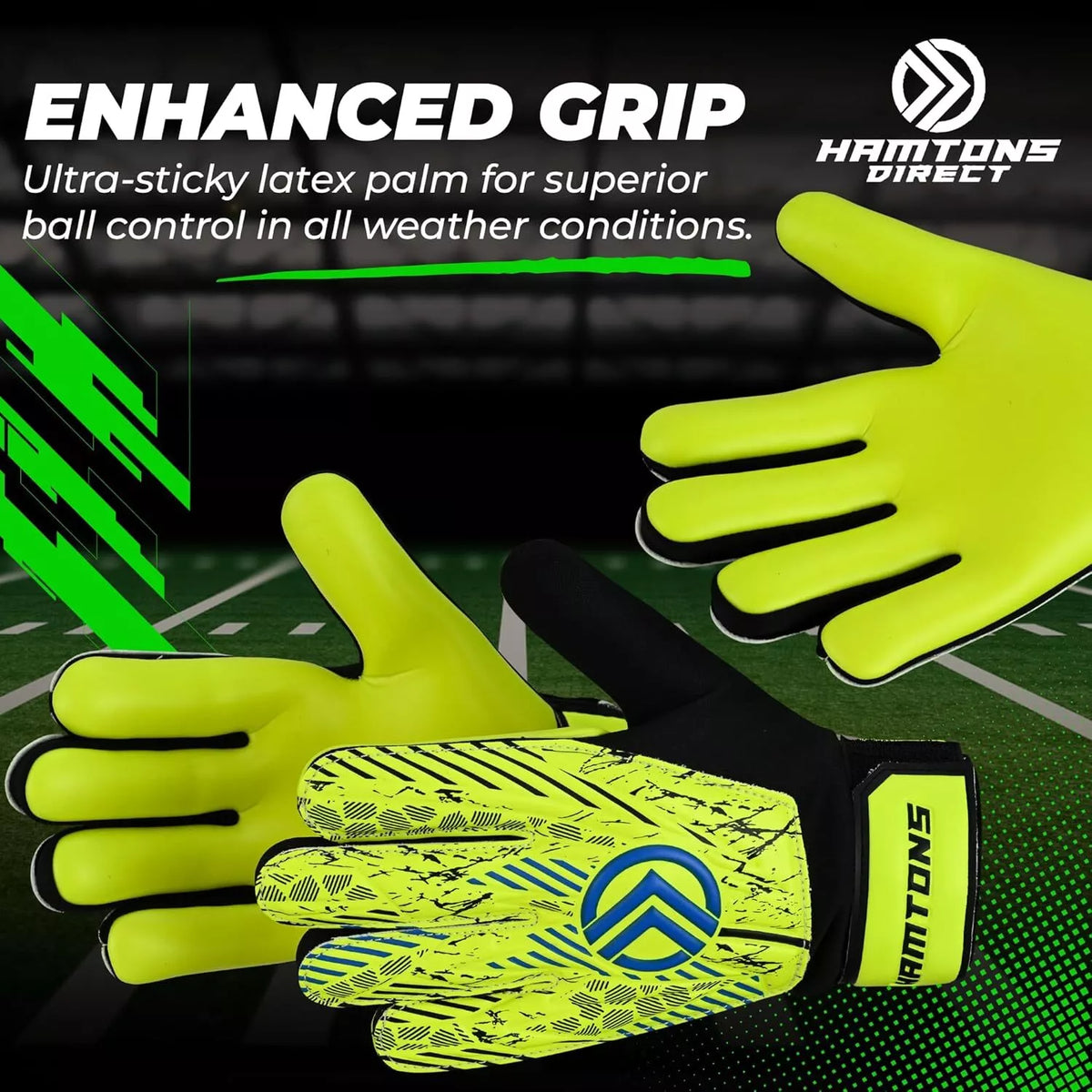 FOOTBALL SOCCER GOALKEEPER ANTI-SLIP DURABLE PLAY TRAINING KIDS ADULTS GLOVES