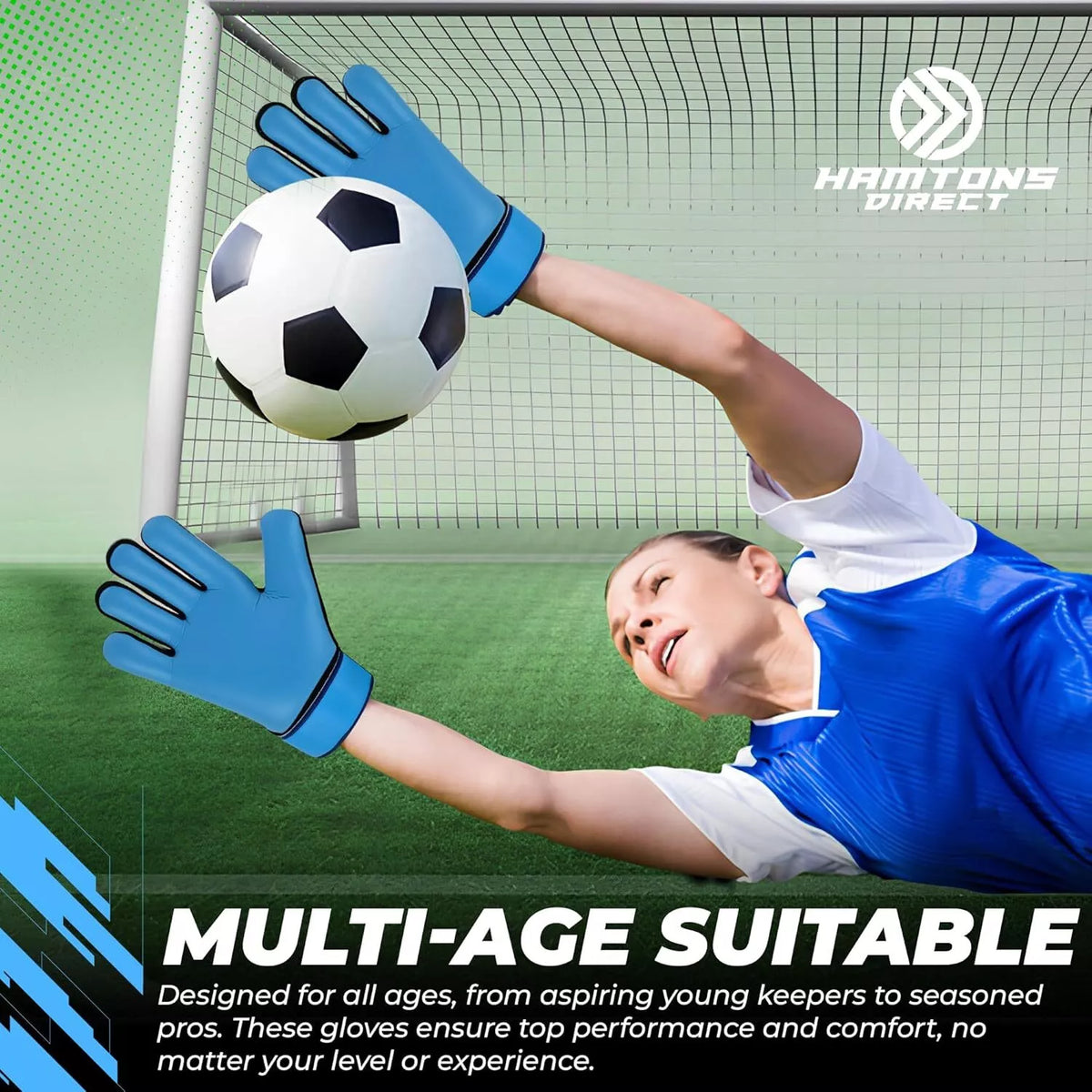 FOOTBALL SOCCER GOALKEEPER ANTI-SLIP DURABLE PLAY TRAINING KIDS ADULTS GLOVES