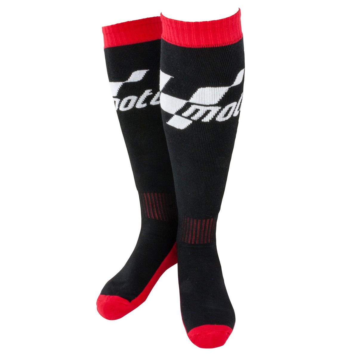 MOTOGP OFFICIAL ADULT MOTORCYCLE MOTORBIKE BLACK RED WINTER BOOT KNEE SOCKS