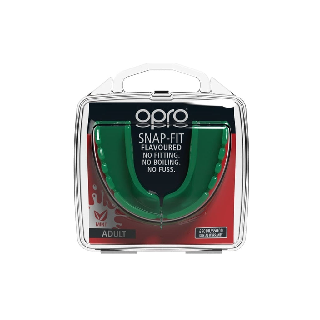 OPRO Snap-Fit Mouthguard | Instant Protection for Sports | No Boiling Required | For Braces | For kids and Adult