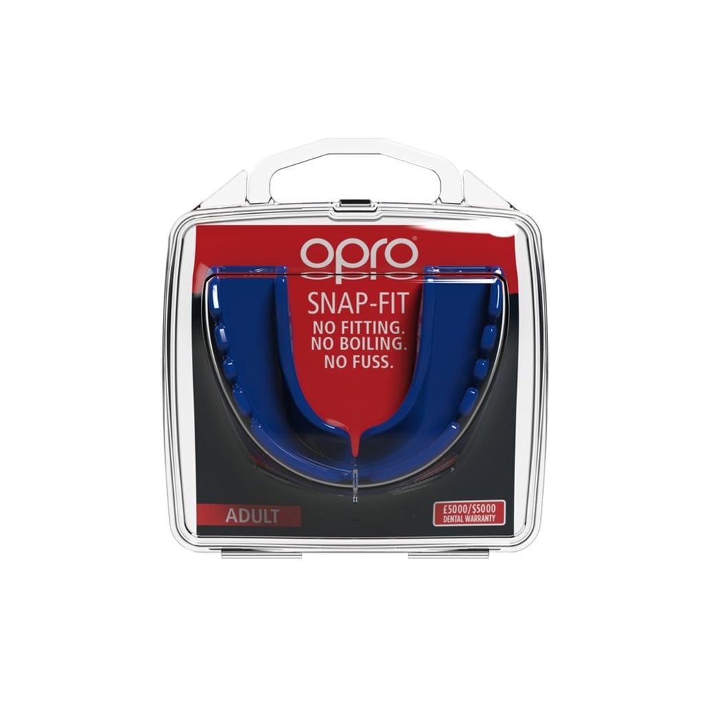 OPRO Snap-Fit Mouthguard | Instant Protection for Sports | No Boiling Required | For Braces | For kids and Adult