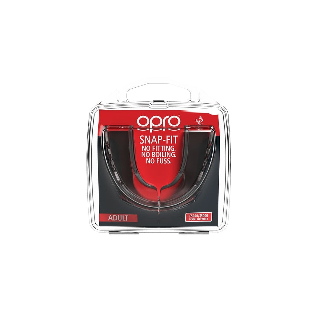 OPRO Snap-Fit Mouthguard | Instant Protection for Sports | No Boiling Required | For Braces | For kids and Adult