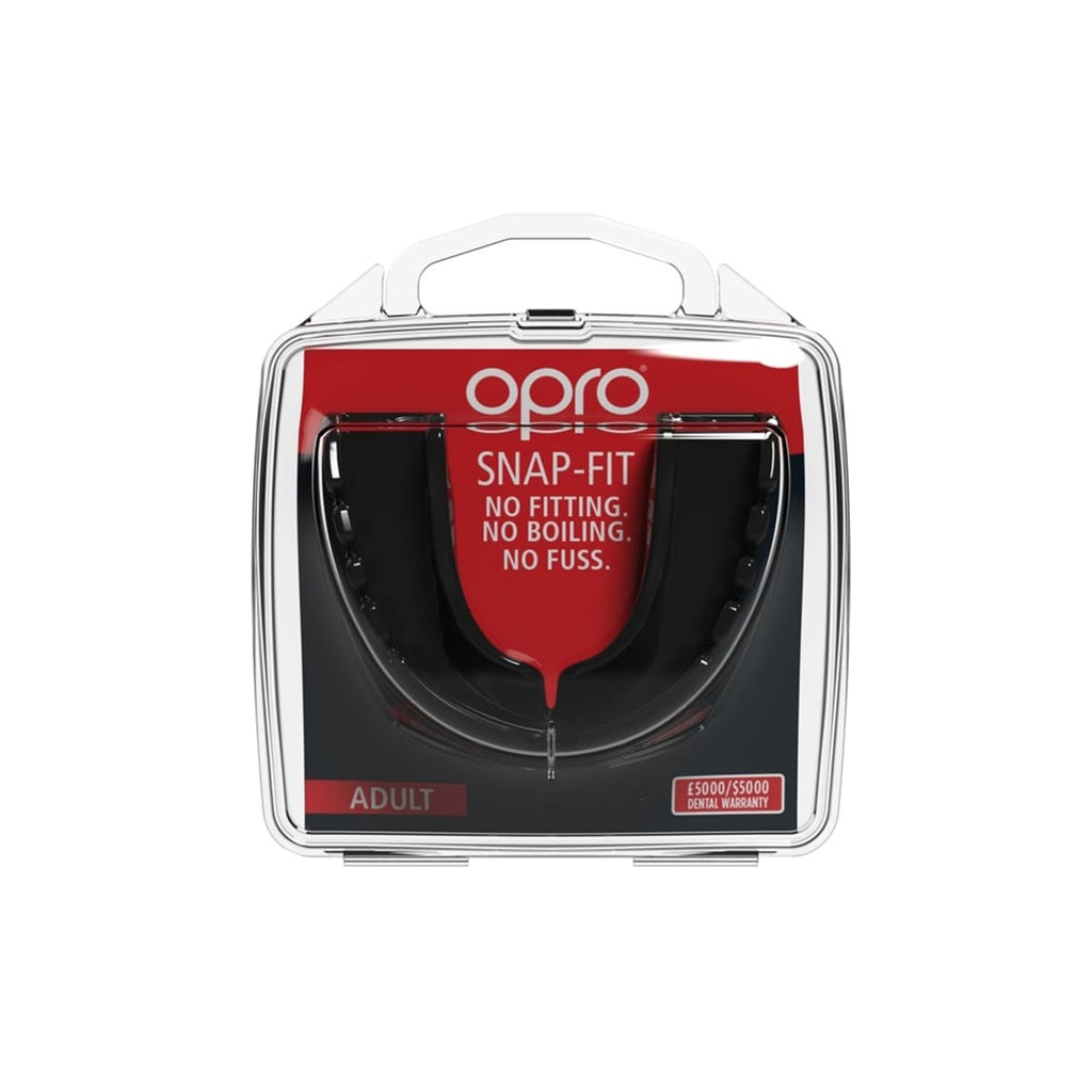 OPRO Snap-Fit Mouthguard | Instant Protection for Sports | No Boiling Required | For Braces | For kids and Adult