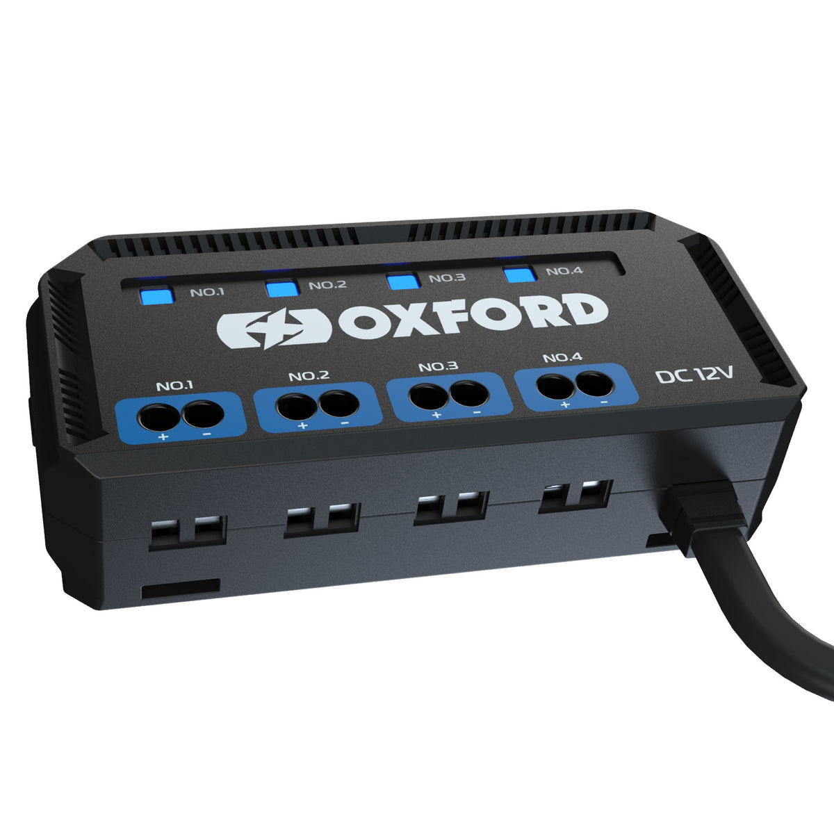 OXFORD MOTORBIKE MOTORCYCLE JUNCTION BOX 12V WITH FUSED POWER OUTLETS