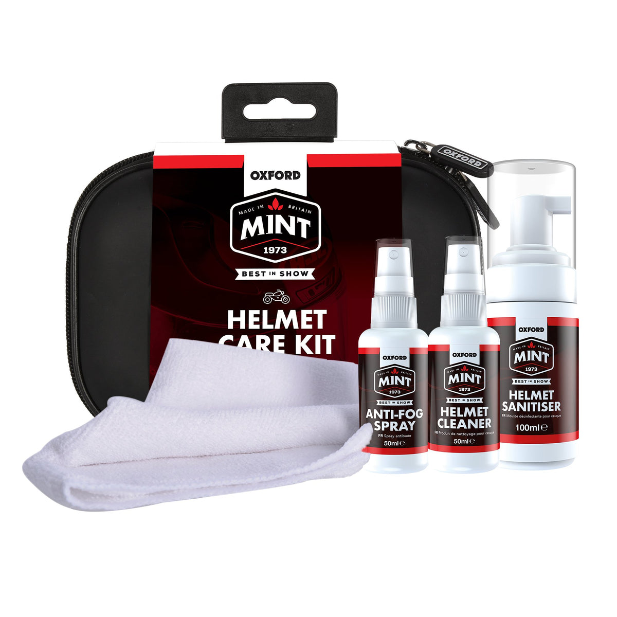 OXFORD MINT HELMET BIKE MOTORCYCLE CARE KIT BUNDLE MAINTENANCE CLEAN SPRAYS