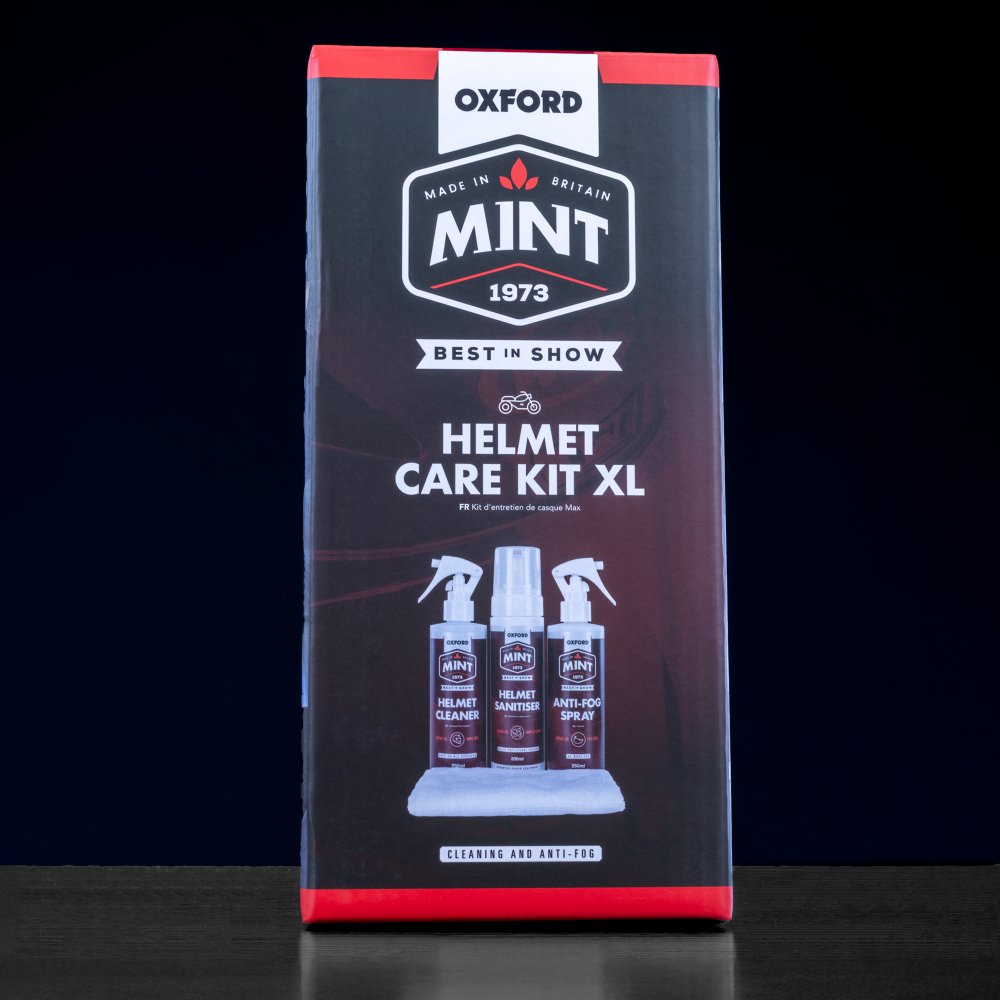 OXFORD MINT HELMET BIKE MOTORCYCLE CARE KIT XL BUNDLE MAINTENANCE CLEAN SPRAYS