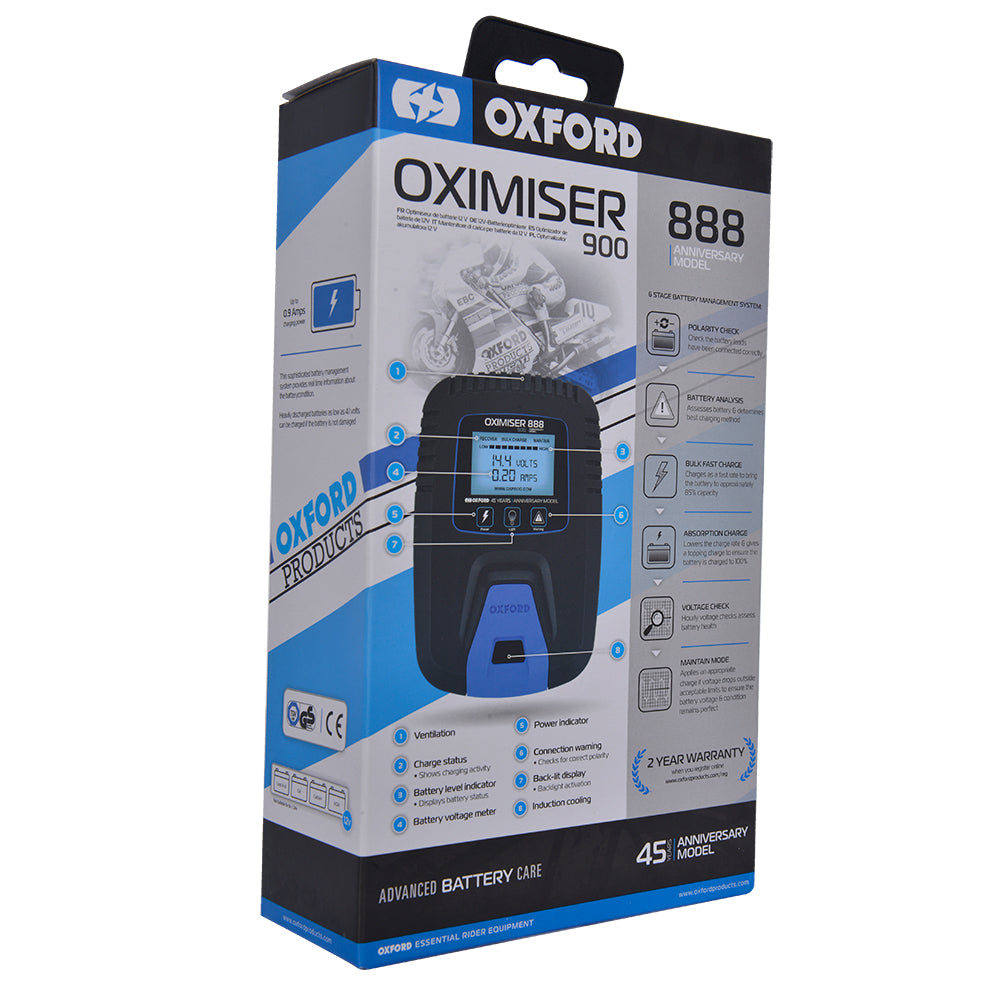 OXFORD OXIMISER 900 (ANNIVERSARY 888 EDITION) MOTORBIKE ESSEENTIAL BATTERY UK