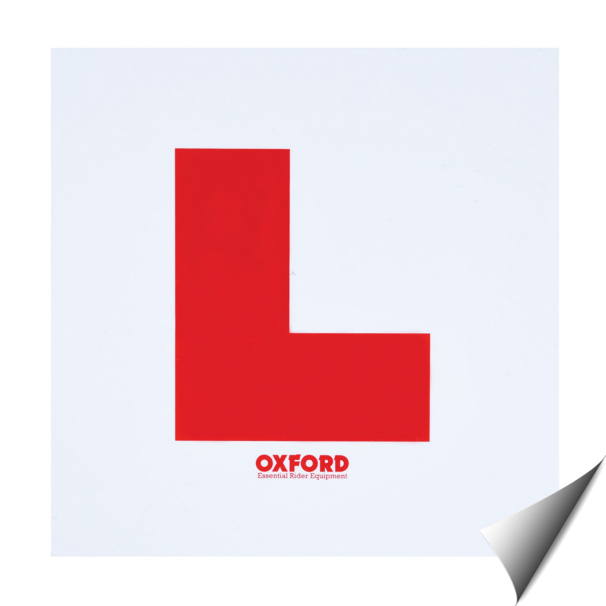 OXFORD MOTORBIKE MOTORCYCLE SELF ADHESIVE L PLATE STICKER VEHICLE LEARNER