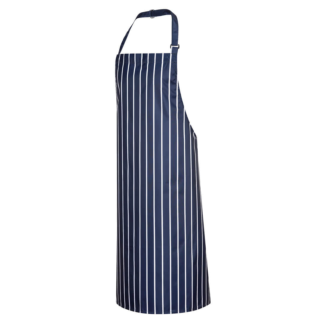 Portwest Waterproof Apron with Adjustable Fit and Anti-Tangle Ties - Navy and Red