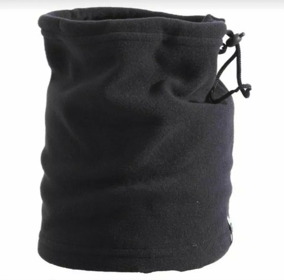 Neck Warmer Winter Snood Tube Thermal Fleece Motorbike Cycling Mask Unisex Black