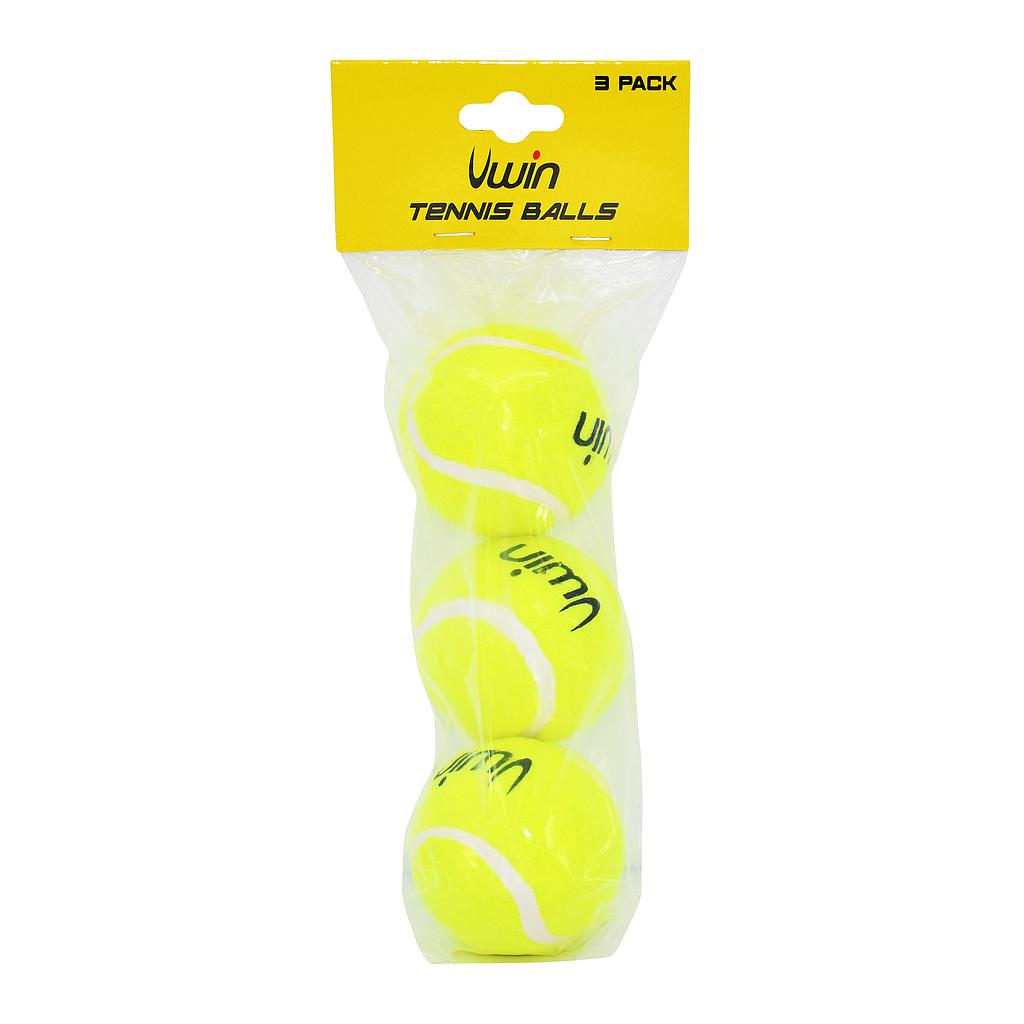 UWIN TRAINER TENNIS BALLS (PACK OF 3) MID-BOUNCE BALL