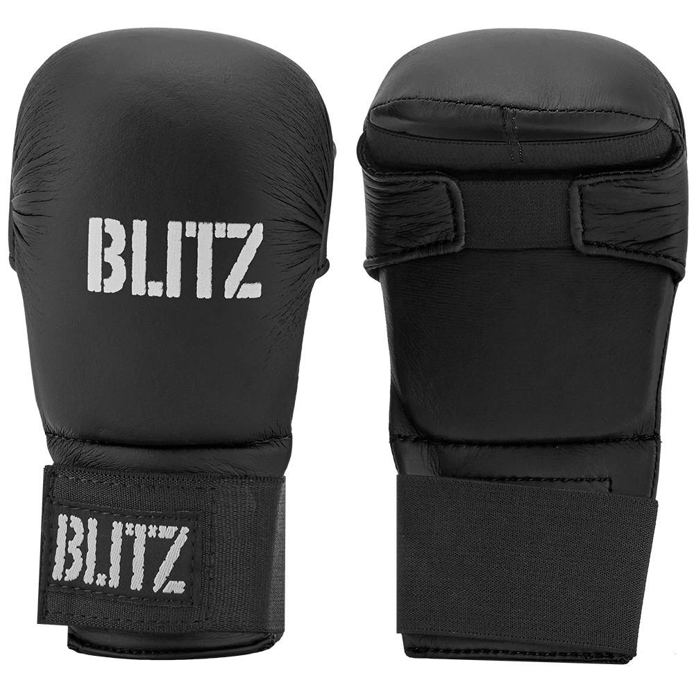 BLITZ WKF KARATE ELITE MITTS WITHOUT THUMB SPARRING TAEKWONDO GLOVES CE