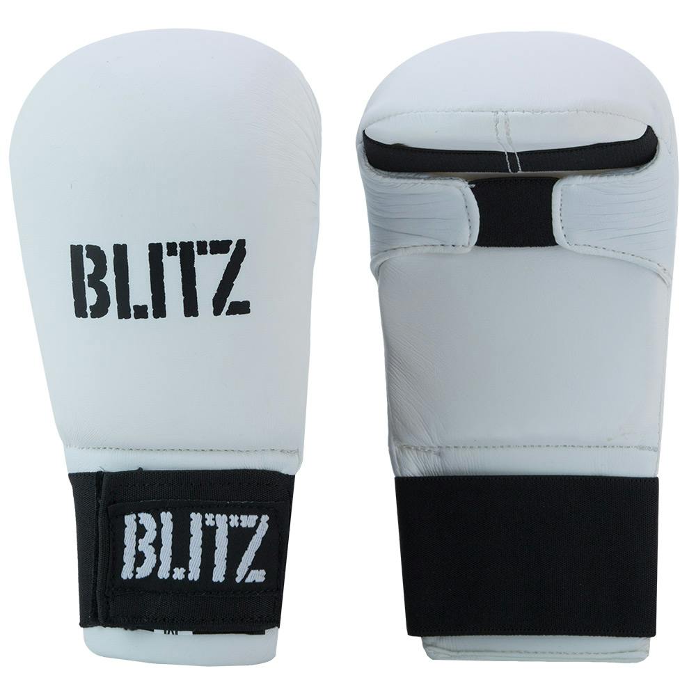 BLITZ WKF KARATE ELITE MITTS WITHOUT THUMB SPARRING TAEKWONDO GLOVES CE