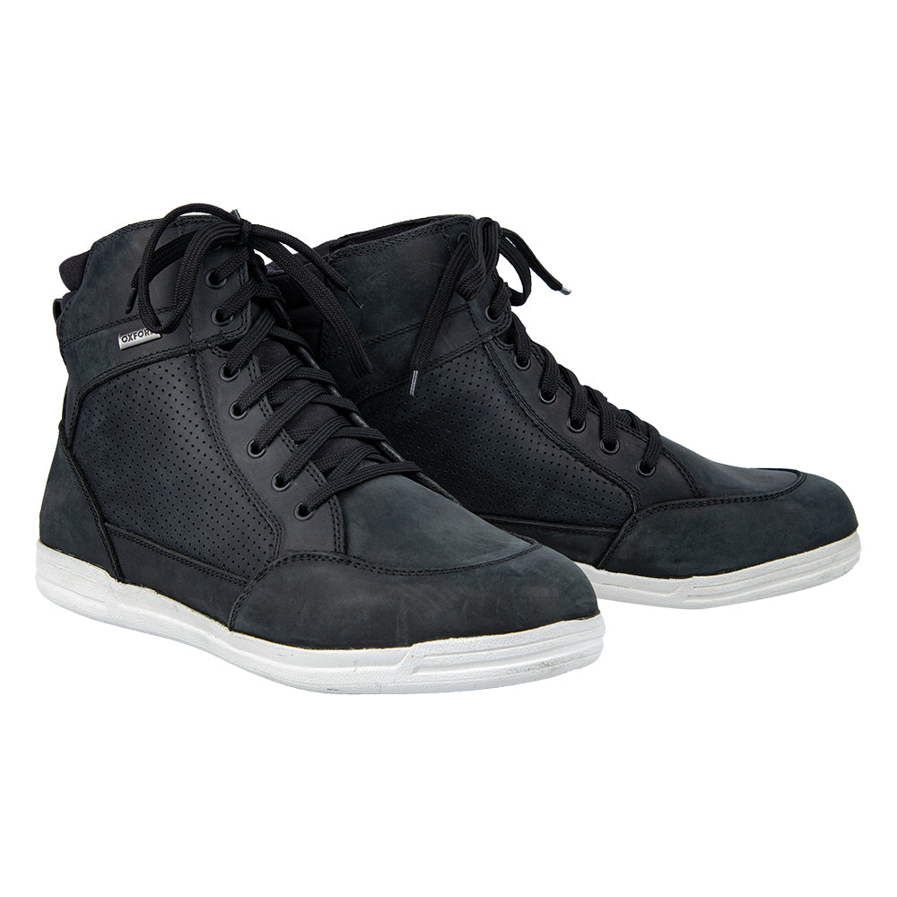 OXFORD KICKBACK AIR | SHORT SUMMER MOTORCYCLE BOOTS | MOTORBIKE TRAINERS BLACK