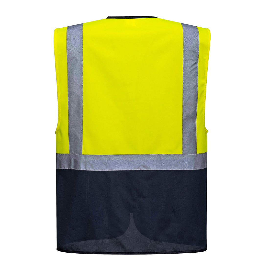 PORTWEST Warsaw Executive Vest Hi Vis Safety Waistcoat Zip ID Holder C476 - Hamtons Direct