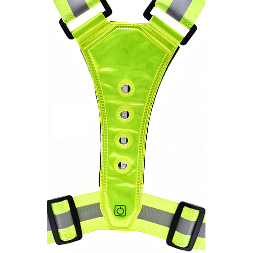 Six Peaks LED Reflective Adjustable Safety Vest with Phone Holder - Hamtons Direct