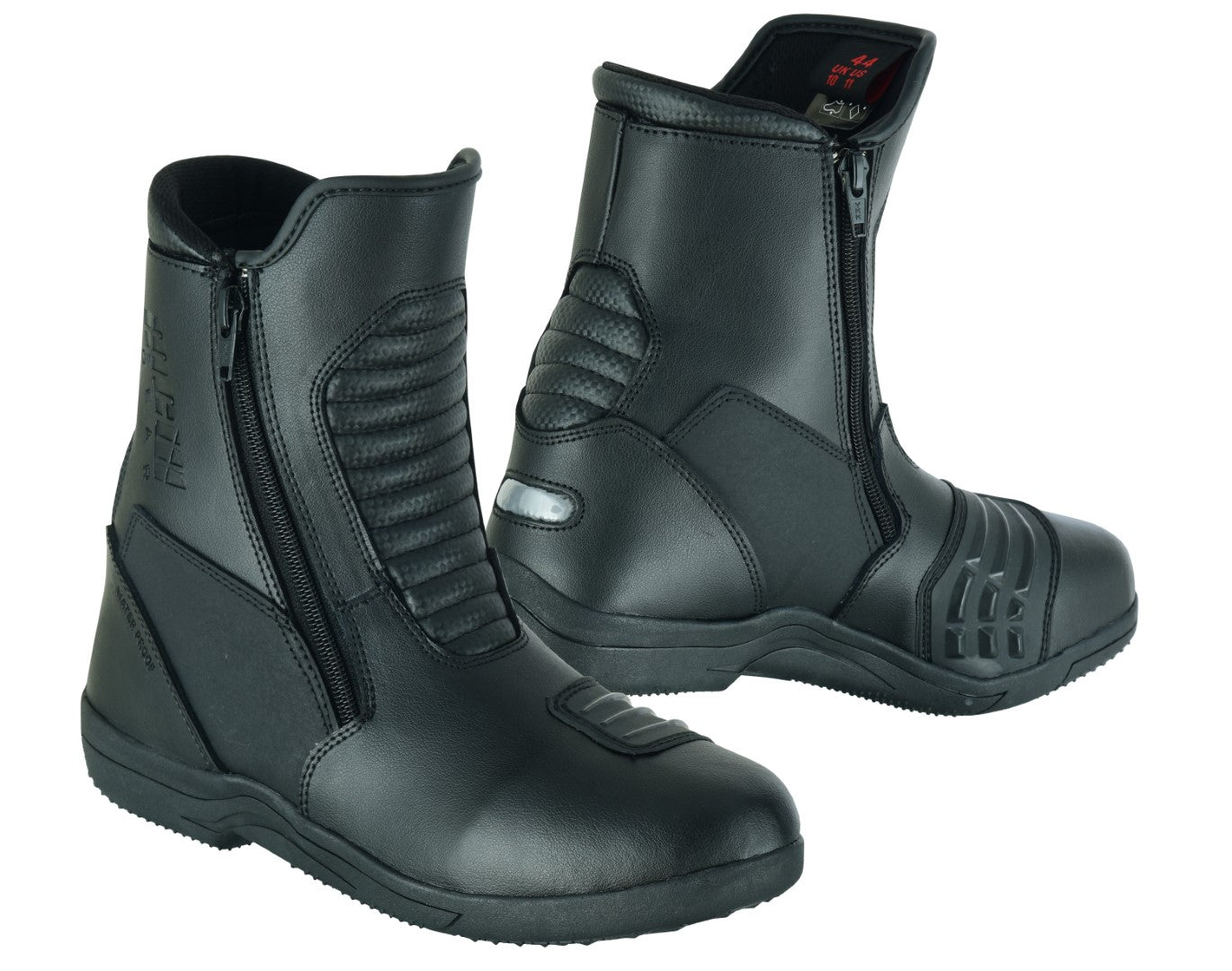 Mens zipper motorcycle on sale boots