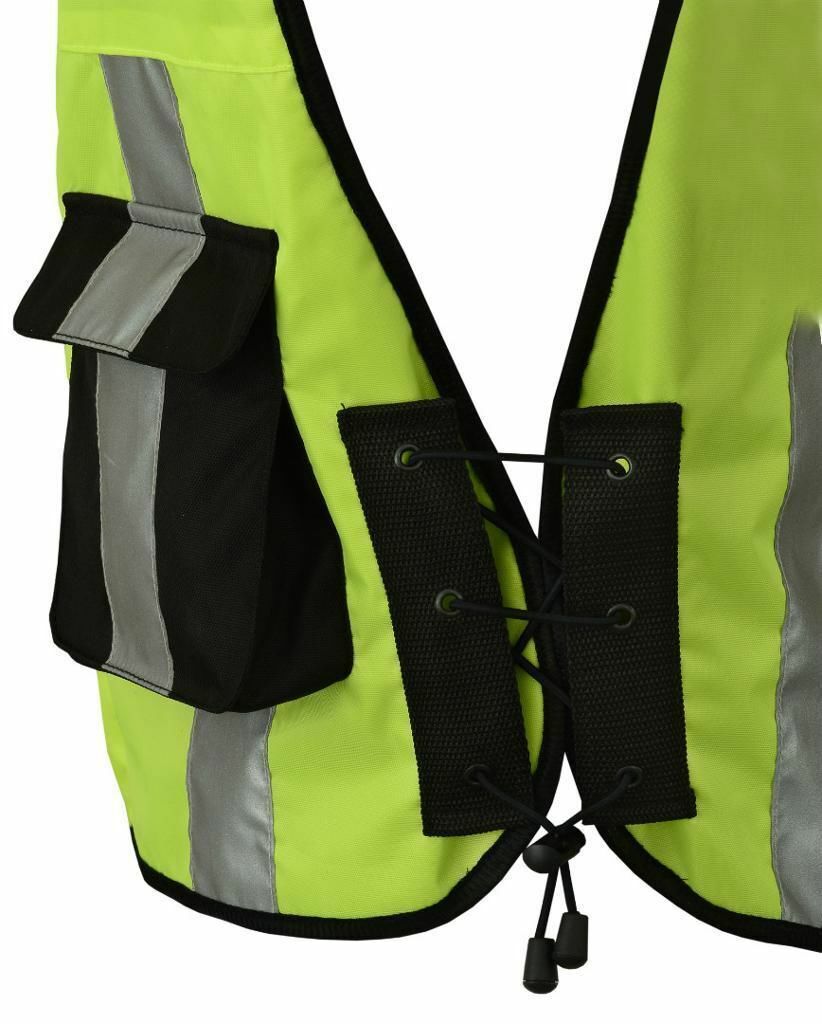 High Visibility HI VIZ VIS MOTORBIKE MOTORCYCLE & INDUSTRIAL TEXTILE VEST JACKET - Hamtons Direct